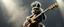 Placeholder: masterfully Gnoll muppet playing on one huge enourmous big guitar