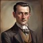 Placeholder: gentleman's portrait ,well shaved,elegant rich, chic