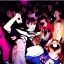 Placeholder: Old photo of 1990s rave with sooty and cats