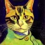 Placeholder: retrato de un gato por Vincent van Gogh