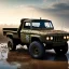 Placeholder: hyperrealistic shot, muddy military pickup truck, heavy guns mounted on back, monotone color palette, sharp focus, puddle reflection, tire water splash, refraction, mist on the horizon, shadowcast, god rays, detailed and intricate, cinematic composition, micro, tilt shift photography