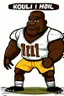 Placeholder: Kholit River Former football player cartoon 2d