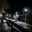 Placeholder: THE GHOST IS STILL DANCING AT NIGHT ON THE OLD BRIDGE