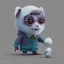 Placeholder: tiny cute {harry potter} toy, standing character, soft smooth lighting, soft pastel colors, studio ghibli background, skottie young, 3d blender render, polycount, modular constructivism, pop surrealism, physically based rendering, square image