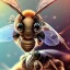 Placeholder: depth of field, cyborg bee, macro lens, hyperphoorealstic, ultra detail, elegant