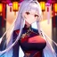 Placeholder: Clear focus, 8k, high quality, detailed, beautiful lighting, vibrant colors, white long hair, vibrant red eyes, girl, chinese clothes