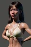 Placeholder: Ultra Realistic image, 25 years old brunette woman, Madrid, portrait, small stature, natural small busty, traditional Japanese body tattoo, jakuza style, put traditional Japanese mask, vibrant color, highly detailed, art stations, concept art, smooth, unreal engine 5, god rays, ray tracing, RTX, lumen lighting, ultra detail, volumetric lighting.