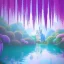 Placeholder: a pink castle, magical crystal pink castel, vertical light, pink and blue wisteria , pink vertical, blue lake,sharp, background vertical blue gradient vertical, elegant, highly detailed, artstation, concept art, smooth, sharp focus, illustration, 8k, splash art, wallpaper, key visual