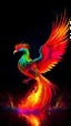 Placeholder: Beautiful Phoenix bird reburn from flam