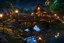 Placeholder: Village Bridge at night :: 8k 3D, hyperdetailed , intricately detailed , Unreal Engine 5, maximalist , airbrush art , pencil sketch , mixed media , radiant , triadic colors , award winning, crisp quality, HDR, cel-shaded, centered