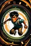 Placeholder: gimme a book cover photo which a boy 11 year old with dark hair has the timex stopped watch on wrist and he is jumping into a portal