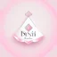 Placeholder: Create a logo with the name Deniz Boutique, inspired by diamond dresses, with the symbol of the dress, baby pink