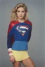 Placeholder: 1980's yearbook photo, teenage girl, Kara Zor El, 18 years old, blonde hair, 80's hairstyle, Supergirl, photorealistic, --ar 9:16 --style raw, full body image, head to toe,