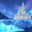 Placeholder: castello di cristallo bianco e oro ， cascata, diamanti, aurora boreale, astronave, sole luminoso, effetto luce ， vaporwave colorato, concept art, dettaglio liscio ed estremamente nitido, dettaglio finemente regolato, altissima definizione , 8 k, motore irreale 5, messa a fuoco ultra nitida