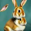 Placeholder: rabbit portrait by Van Gogh