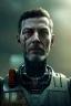 Placeholder: portrait of man, robot, post-apocalyptic in a cyberpunk city, realistic, intriacte detail, sci-fi fantasy style, volumetric lighting, particales,highly detailed,cinamatic, deep colours,8k