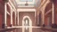 Placeholder: Vector. i2D animated. Istanbul. Inside the old royal palace. Minimal. Digital painting,