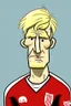 Placeholder: Erling Braut Holland Norwegian football player ,cartoon 2d