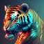 Placeholder: cyber tiger in 3d