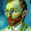 Placeholder: Portrait of a cat by Van Gogh