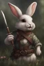 Placeholder: cute bunny dnd adventurer realism art