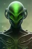 Placeholder: alien, head, evil,green eyes, weapons, blood, 8k, finely detailed, photo realistic, HR Giger style