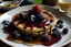 Placeholder: Fluffy Pancakes with Berries and Syrup. should be more real