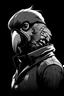 Placeholder: Detectiveco ckatoo parrot in noir style