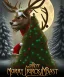 Placeholder: Creepy Christmas beast reindeer,horror , dark fantasy