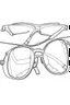 Placeholder: Glasses coloring page