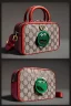 Placeholder: Gucci bag made by muppet face, Sesame Street style, retro style, photo studio, unreal engine 5, god lights, ray tracing, RTX, lumen lighting, ultra detail, volumetric lighting, 3d.