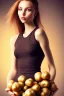 Placeholder: Girl holding potatoes