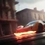 Placeholder: photo of a ultra realistic,set in fire hyper car, cinematic lighting, battered, low angle, trending on artstation, 4k, hyper realistic, focused, extreme details, unreal engine 5, cinematic, masterpiece