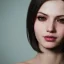 Placeholder: potrait sexy girl, close-up, short hair, smile, , 8k ,rtx ,eyebrows like serious,facing left, hyper realistis