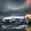 Placeholder: 2022 BMW Z4 in the rain with a reflection in water