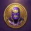 Placeholder: thanos logo animated inside a golden medalion