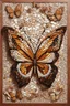 Placeholder: very beautiful butterfly wood mosaic