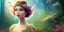 Placeholder: bright fairy, beautiful portrait, flowery landscape