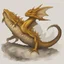 Placeholder: An Umbral Gold Dragon-Newt