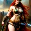 Placeholder: portrait 'beautiful Sexy busty Redhead Sif',Braids,horned helmet, celtic tattoed,painting by gaston bussiere, greg rutkowski, yoji shinkawa, yoshitaka amano, tsutomu nihei, donato giancola, tim hildebrandt, oil on canvas, cinematic composition, extreme detail,fit full head inside picture,32k