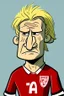 Placeholder: Erling Braut Holland Norwegian football player, cartoon 2d