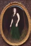 Placeholder: Full body portrait, painting, medium shot lady MidwestGothic