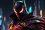Placeholder: Spawn in 8k solo leveling shadow drawing style, close picture, rain, neon lights, intricate details, highly detailed, high details, detailed portrait, masterpiece,ultra detailed, ultra quality