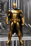 Placeholder: Full body Batman Futuristic armour Chromecast golden shines