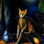 Placeholder: Portrait of a cat by Van Gogh