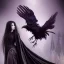 Placeholder: a beautiful gothic woman turning into a raven, 8k resolution, high-quality, fine-detail, color, intricate, realistic, sharp, crisp, digital art, detailed matte, volumetric lighting, illustration, octane render, brian froud, howard lyon, Anne Dittman, Anne Stokes, Lisa Parker, Selina French