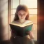 Placeholder: reading a book by the window studying girl, ultra detail, curl hair, realistic photo unreal engine, cinematic lighting --ar 1:1 creative