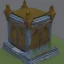 Placeholder: altar de resureccion 3d estilizado para videojuegos en el campo