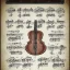 Placeholder: a Music notes, and instruments set in a fantasy world