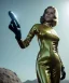 Placeholder: Ultra Realistic retro sci-fi image from 1960, spaceship, sweet young Jane Fonda, dress with tight latex suit, Retro sci-fi weapon, soft color, highly detailed, unreal engine 5, ray tracing, RTX, lumen lighting, ultra detail, volumetric lighting, 3d, finely drawn, high definition, high resolution.